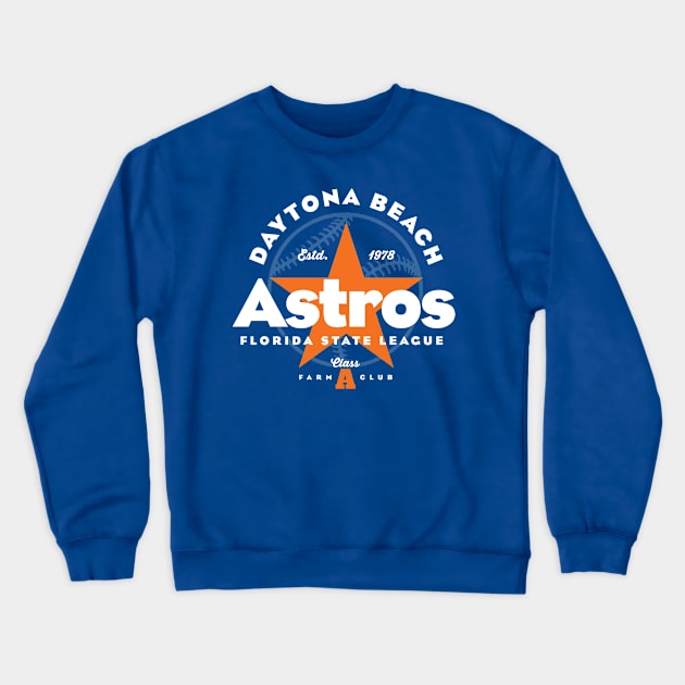 Daytona Beach Astros Crewneck Sweatshirt by MindsparkCreative